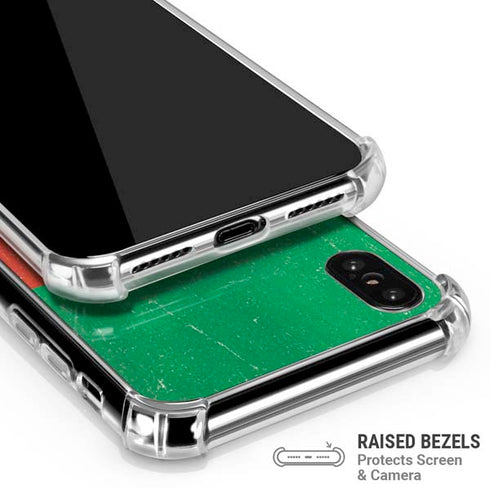 Cameroon Flag Distressed iPhone XS Max Clear Case